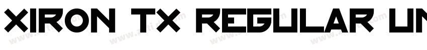 XIRON TX Regular Und字体转换